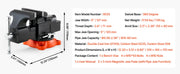 Load image into Gallery viewer, Amocart Bench Vise 5"/5.5"/8" Jaw Width Multipurpose Vise with 360° Swivel Locking Base Vise with Anvil for Clamping Round Pipe