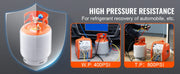 Bild in Galerie-Viewer laden, Amocart Refrigerant Recovery Tank 50 LBS Capacity 400 psi Portable Cylinder Tank with Y-Valve for Liquid/Vapor, for R22/R134A
