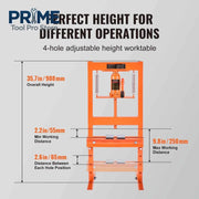Load image into Gallery viewer, Amocart Hydraulic Shop Press 6T H-Frame Hydraulic Garage/Shop Floor Press Press with Plates for Garage