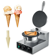 Load image into Gallery viewer, SucceBuy Electric Ice Cream Cone Maker Commercial Non-Stick Stainless Steel Egg Roll Mold with Temperature and Time Control