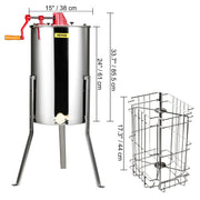 Load image into Gallery viewer, Amocart Honey Extractor 4/8 2/4 Frame Electric Stainless Steel Honeycomb Spinner Crank Honey Centrifuge Beekeeping Equipment