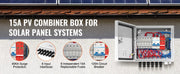 Charger l'image dans la visionneuse de galerie, Boîte de Combinaison PV SucceBuy 4 ou 6 Cordes Boîte de Combinaison Solaire Fusible de Courant Nominal 10A / 15A pour Système de Panneaux Solaires Connecté ou Non au Réseau
