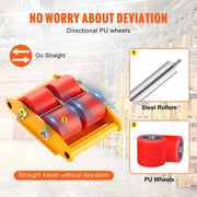 Load image into Gallery viewer, Amocart 6T Machinery Skate Dolly Industrial Mover with 4 Wheels and 360° Rotation Non-Slip Cap for Warehouse Workshop Factory