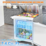 Load image into Gallery viewer, Amocart 28" Commercial Refrigerator Sandwich & Salad Prep Table 7.4 Cu. Ft Stainless Steel Refrigerated Food Prep Station