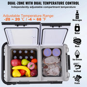 Load image into Gallery viewer, SucceBuy 40/50/58L Portable Car Refrigerator 12VoltCar Refrigerator Fridge Dual Zone Portable Freezer Compressor Cooler for Home
