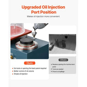 Load image into Gallery viewer, Amocart Vacuum Investing Casting Machine Convenient Oil Injection Port Precision Pressure Gauge 11 x 11in Workbench for Jewelry