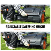 Load image into Gallery viewer, Amocart Tow Behind Lawn 21/26/44/50in Sweeper Large Capacity Heavy Duty Leaf Grass Collector with Adjustable Sweeping for Pick
