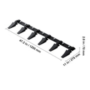 Load image into Gallery viewer, SucceBuy Bucket Tooth Bar Heavy Duty Tractor Bucket Teeth Bar for Sub-Compact Tractor Loader 4560 lbs Load-Bearing Capacity - AMOCART