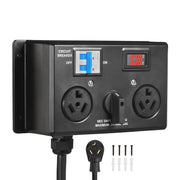 Bild in Galerie-Viewer laden, SucceBuy Manual EV Charging Switch for Dryer & EV 24A Max 240V with Circuit Breaker Real-Time Display Hand-Operated Selector ETL