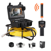 Load image into Gallery viewer, SucceBuy Sewer Camera with 512Hz Locator IP68 9" Pipeline Inspection Camera w/DVR Function w/12 Adjustable LED and 16 GB SD Card