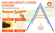 Load image into Gallery viewer, Amocart Swing Sets for Backyard 600lbs Capacity Swing Set with 1 Saucer Swing Seat 2 Belt Swing Seats Swingset Outdoor for Kids