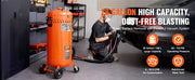 Charger l'image dans la visionneuse de galerie, Sablière à aspiration sans poussière SucceBuy 28 gallons avec système d'aspiration intégré de 1200 W pour le contrôle de la poussière et le recyclage des abrasifs 60-110 PSI