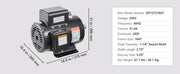 Charger l'image dans la visionneuse de galerie, Amocart 7.5HP Air Compressor Motor 230V 31.6Amps Electric Single Phase Motor 3450RPM 184T Frame for Compressors CW/CCW Rotation