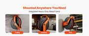 Load image into Gallery viewer, SucceBuy Retractable Air Hose Reel Auto Rewind Air-Compressor Hoses Reel with 5 ft Lead in Ceiling/Wall Mount Steel Double Arm