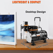 Load image into Gallery viewer, SucceBuy Professional Dual-Action Airbrush Kit 120W Electric Spray Gun Air Brush Painting Art Nail Tattoo Makeup Model Sprayer