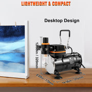 Load image into Gallery viewer, SucceBuy Professional Dual-Action Airbrush 120W Electric Spray Gun Air Brush Painting Set Art Nail Tattoo Makeup Model Sprayer