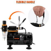 Load image into Gallery viewer, SucceBuy Professional Dual-Action Airbrush Kit 120W Electric Spray Gun Air Brush Painting Art Nail Tattoo Makeup Model Sprayer
