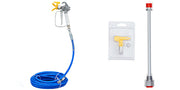 Charger l'image dans la visionneuse de galerie, SucceBuy Kit Tuyau de Pulvérisation de Peinture Airless 15 m 3600 psi Tube Fibre Haute Pression Poteau 20 cm Incluant Buse 517 et Protecteur de Buse