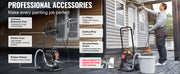 Load image into Gallery viewer, SucceBuy 750W 950W Airless Paint Sprayer 3000PSI High Efficiency Electric Airless Sprayer Handheld Paint Sprayers Home Interior