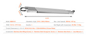 Bild in Galerie-Viewer laden, Amocart Telescoping Aluminum Work Plank 6-9 Feet 500lbs Capacity 12.5inch Width Aluminum Scaffold Plank Extension Staging Plank