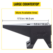 Load image into Gallery viewer, SucceBuy 10-60Kg Steel Single Round Horn Anvil Steel Block Blacksmith Bench Tool Jewelry Making Manual Equipment for Metalsmiths