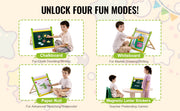 Bild in Galerie-Viewer laden, Amocart Children Magnetic Drawing Board 3-in-1 Double-Sided Wooden Kids Art Easel with Painting Accessories for Boys Girls Toys