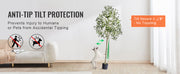 Load image into Gallery viewer, Amocart Artificial Olive Tree 4/5/6FT Tall Faux Plant Secure PE Material Anti-Tip Tilt Protection Low-Maintenance Tree for Home