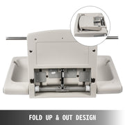Charger l'image dans la visionneuse de galerie, Amocart Baby Changing Station Commercial Wall Mount Baby Diaper Changing Table Fold Down Vertical Restroom Baby Changing Table