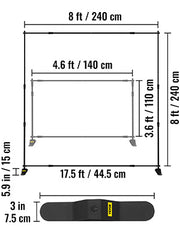Load image into Gallery viewer, SucceBuy 3x2.4M Backdrop Background Stand Adjustable Telescopic Backdrop Banner Stand for Photocall Video Wedding Event Party