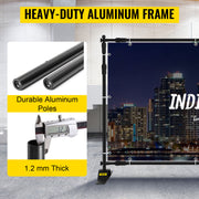 Load image into Gallery viewer, SucceBuy 3x2.4M Backdrop Background Stand Adjustable Telescopic Backdrop Banner Stand for Photocall Video Wedding Event Party