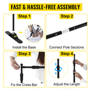 Load image into Gallery viewer, SucceBuy 3x2.4M Backdrop Background Stand Adjustable Telescopic Backdrop Banner Stand for Photocall Video Wedding Event Party