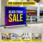 Load image into Gallery viewer, SucceBuy 3x2.4M Backdrop Background Stand Adjustable Telescopic Backdrop Banner Stand for Photocall Video Wedding Event Party
