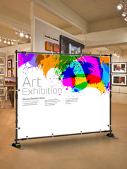 Load image into Gallery viewer, SucceBuy 3x2.4M Backdrop Background Stand Adjustable Telescopic Backdrop Banner Stand for Photocall Video Wedding Event Party
