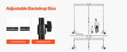 Bild in Galerie-Viewer laden, Amocart Backdrop Stand Adjustable Photo Backdrop Kit Heavy Duty Projector Screen Stand for Wedding Photo Video Studio Party