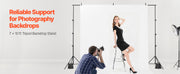 Bild in Galerie-Viewer laden, Amocart Backdrop Stand Adjustable Photo Backdrop Kit Heavy Duty Projector Screen Stand for Wedding Photo Video Studio Party