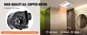 Bild in Galerie-Viewer laden, Amocart Bathroom Exhaust Fan 80/110CFM High-Efficiency Ventilation 1.5sones Low Noise Operation Energy-Saving Bathroom Ceiling