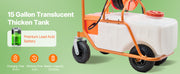 Charger l'image dans la visionneuse de galerie, Amocart Battery Powered 15 Gal Garden Weed Sprayer with Wheeled Cart 126FT Hose with Reel 8 Nozzles 2 Wands with Lock for Crop