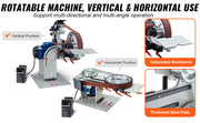 Load image into Gallery viewer, SucceBuy Belt Grinder Sander Variable Speed Belt Polisher with VFD 1500W Knife Sharpener Grinding Moulds & 3PCS Sanding Belts