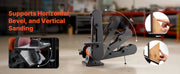 Charger l'image dans la visionneuse de galerie, Amocart 6in Disc Sander & 2in x 42in Belt Sander 420W Bench Belt Disc Sanders Combo for DIY Woodworking Furniture Refinishing