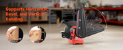 Load image into Gallery viewer, Amocart 8" Bench Grinder & 2" x 28" Belt Sander Combo 350W Professional Sanding Machine with LED Work Light for Metalworking