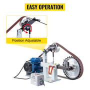 Load image into Gallery viewer, SucceBuy 1.5KW Belt Grinder Machine 2 x 82in Variable/Constant Speed 3 Mode Electric Belt Sander for Tool Polishing Knife Making