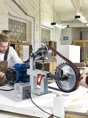 Load image into Gallery viewer, SucceBuy 1.5KW Belt Grinder Machine 2 x 82in Variable/Constant Speed 3 Mode Electric Belt Sander for Tool Polishing Knife Making