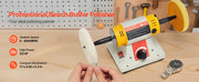 Load image into Gallery viewer, Amocart Bench Buffer Polisher 1/2HP 0 to 8000RPM with 2PCS4" Cotton Wheel 3PCS 3" Abrasive Fiber Wheels Compound for Metal Wood