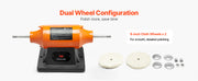 Load image into Gallery viewer, Amocart 1/2HP Bench Buffer Polisher 6-inch 3450RPM Single Speed with 2PCS Cloth Wheels Cast Iron Base for Metal Wood Polishing