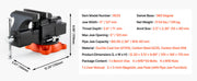 Load image into Gallery viewer, Amocart 5/5.5/8" Bench Vise with 360° Swivel Locking Base Vise with Anvil Jaw Width Multipurpose Vise for Clamping Round Pipe