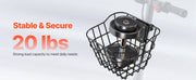 Charger l'image dans la visionneuse de galerie, SucceBuy Front Bike Basket Electric Scooter Basket - Max Bearing 20 lbs Construct from Solid Steel Kids / Adults Bicycle Basket