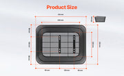 Bild in Galerie-Viewer laden, SucceBuy Rear Bike Basket Wire Mesh Bicycle Basket with Waterproof Cover Durable Metal Bike Back Basket Fits Most Rear Bike Rack