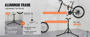 Bild in Galerie-Viewer laden, SucceBuy Bike Repair Stand Heavy-duty Aluminum Adjustable Height Magnetic Tool Tray Telescopic Arm Foldable for Home Shops