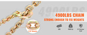 Bild in Galerie-Viewer laden, Amocart 1/2pcs Binder Chain Trailer Tow Zinc Plated Truck with Safety Grab Hooks for Logging Binder Tie Down Transport Flatbed