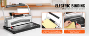 Bild in Galerie-Viewer laden, Amocart Coil Spiral Binding Machine Manual Book Maker 34-Holes Binding 120 Sheets Punch Binder w/ Adjustable Coil Binding Spine